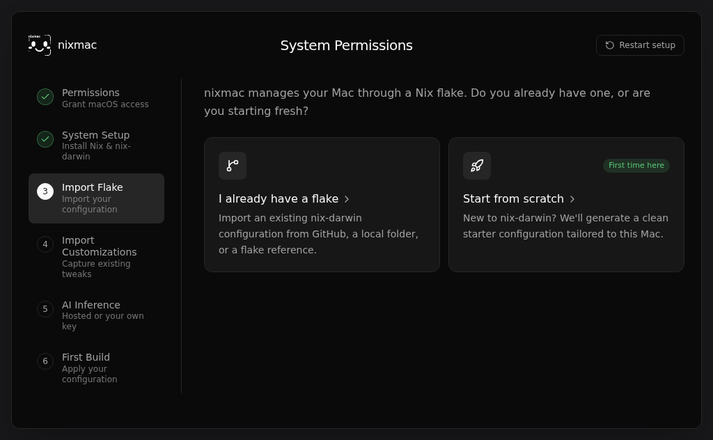 Widget/Onboarding/OnboardingFlow › Import Flake