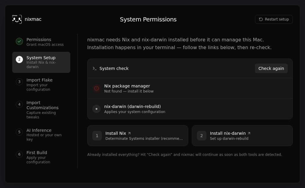 Widget/Onboarding/OnboardingFlow › Nix Setup